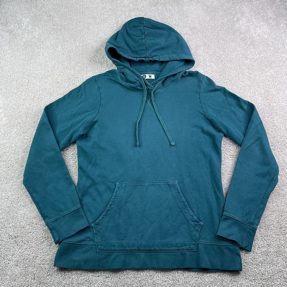 American Giant‎ Hoodie Womens Medium Blue Supima Cotton Modal Pullover Sweat